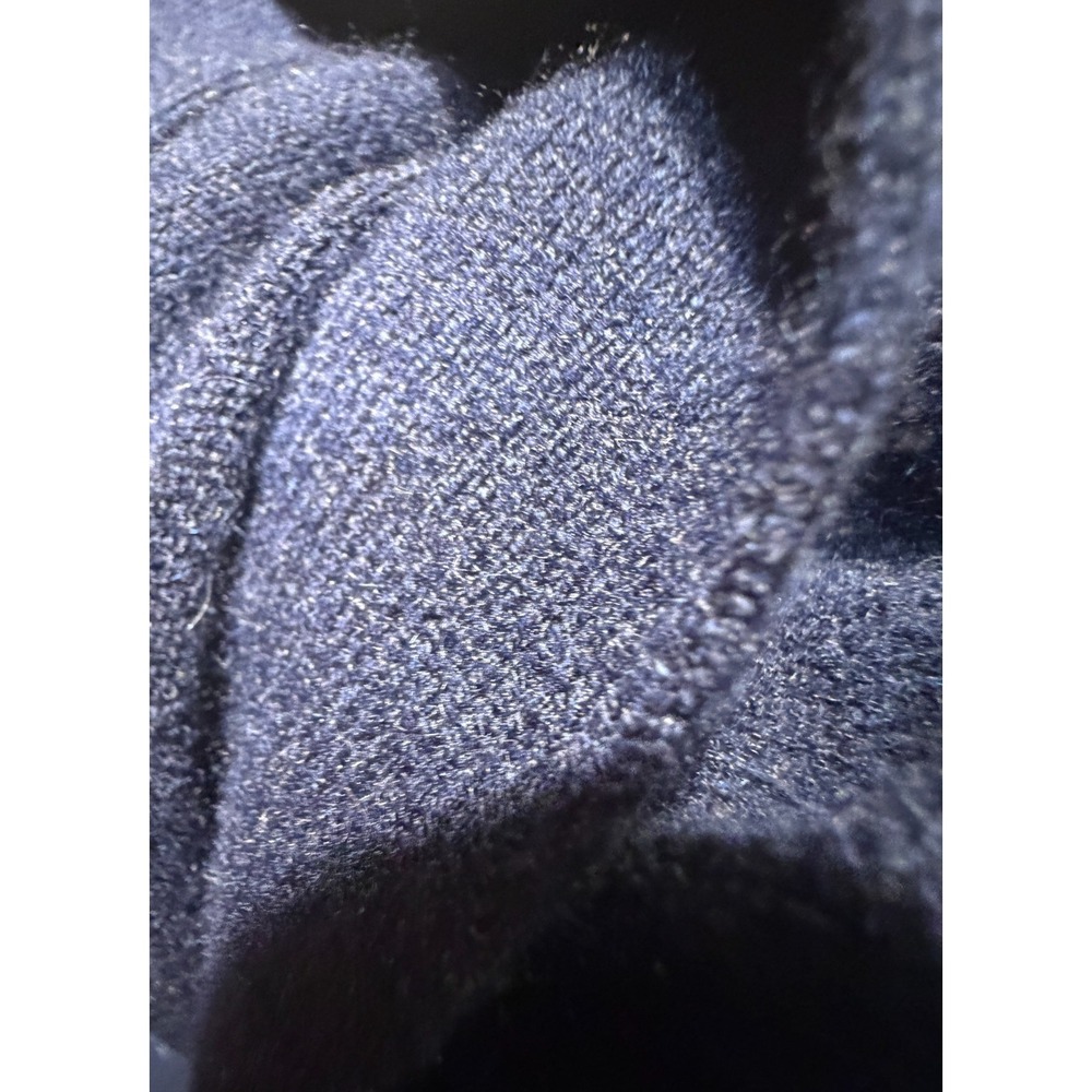 Quince 100% Mongolian Cashmere Polo Sweater Navy Medium Soft Minimal Luxury - Picture 3 of 6